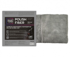 Салфетка микрофибра ультрамягкая Polish Fiber 40x40 (3шт.)