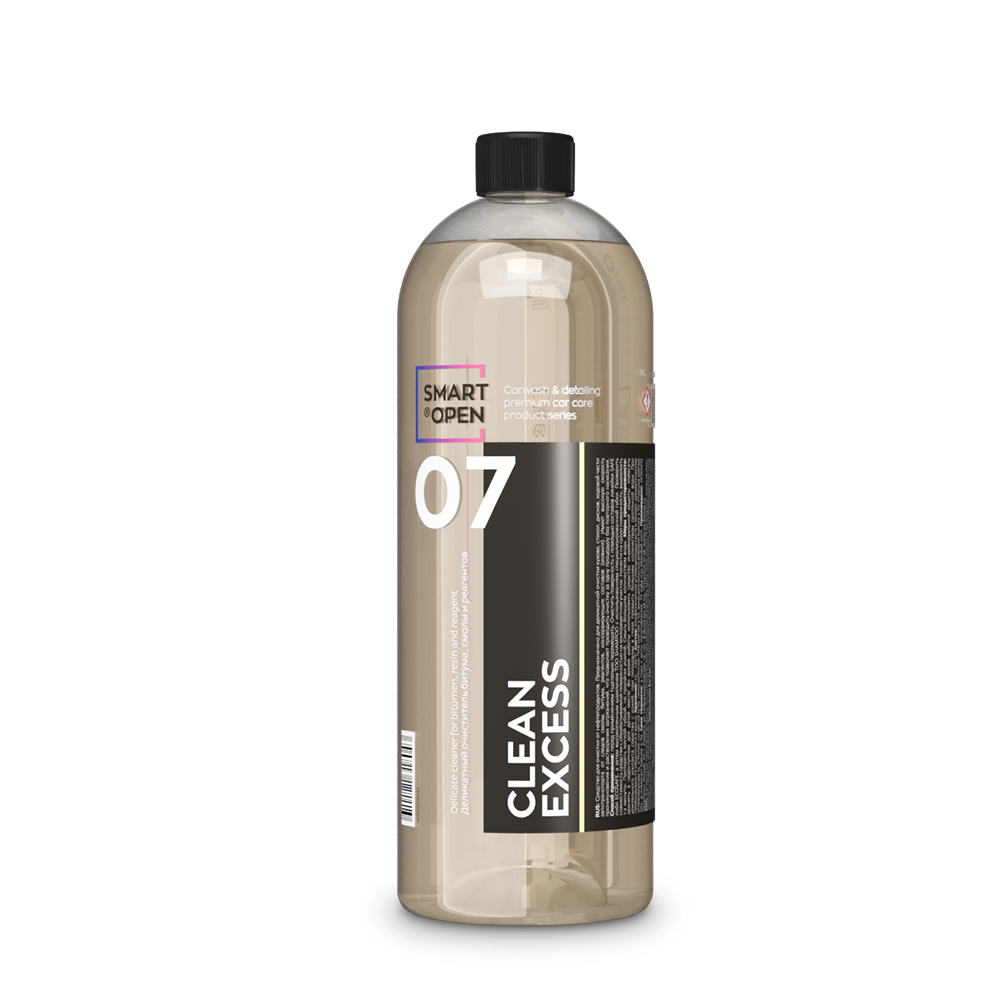 Деликатный очиститель битума, смолы и реагентов SMART CLEAN EXCESS 07 (1л)