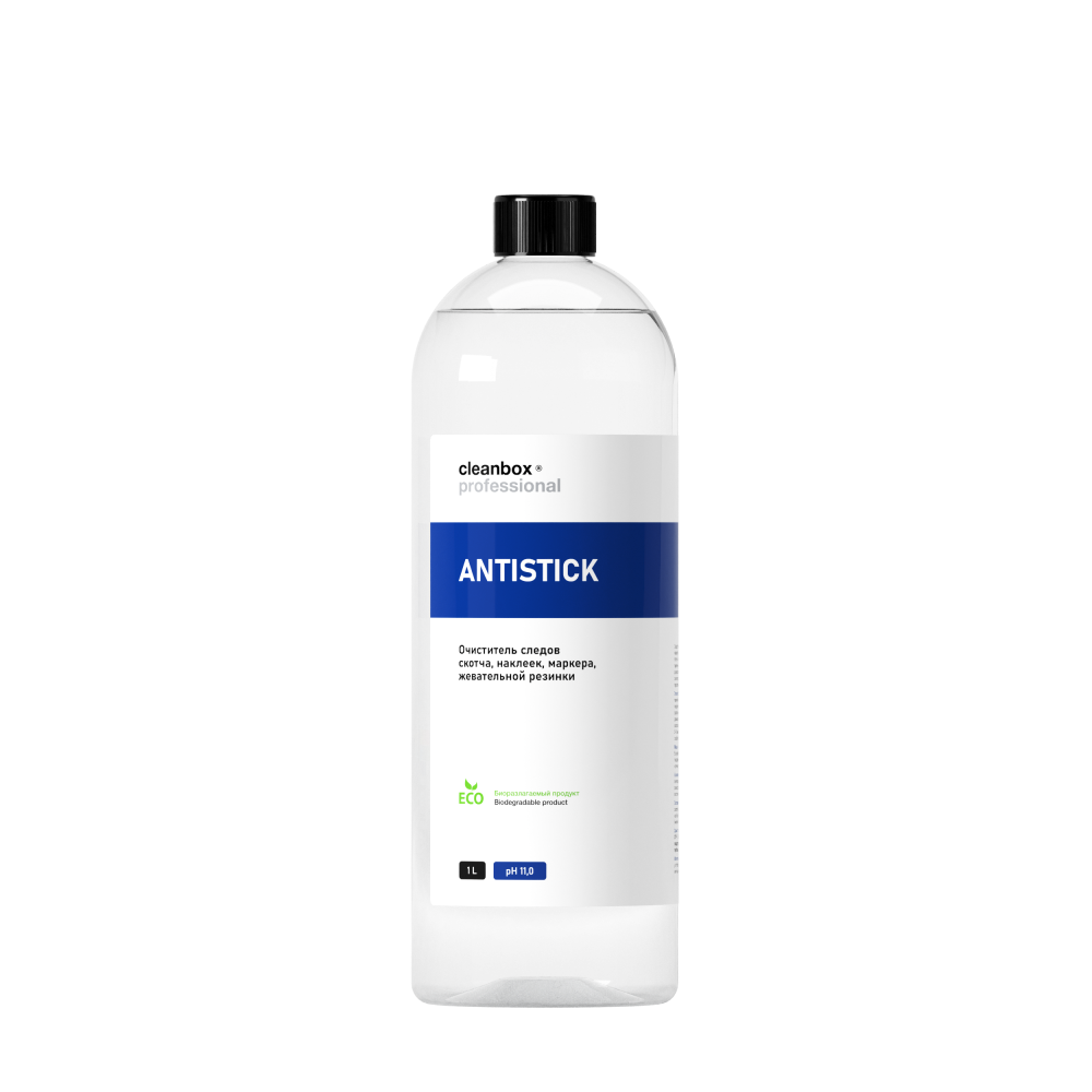 Очиститель от следов скотча, наклеек, маркера, жевательной резинки CleanBox Professional ANTISTICK (1л)