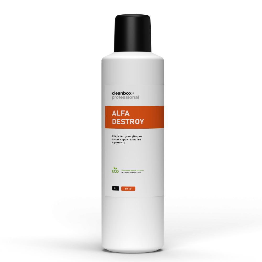 Средство для уборки после строительства и ремонта CleanBox Professional ALFA DESTROY (1л)