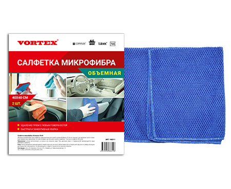 Объемная салфетка микрофибра Vortex 40x40