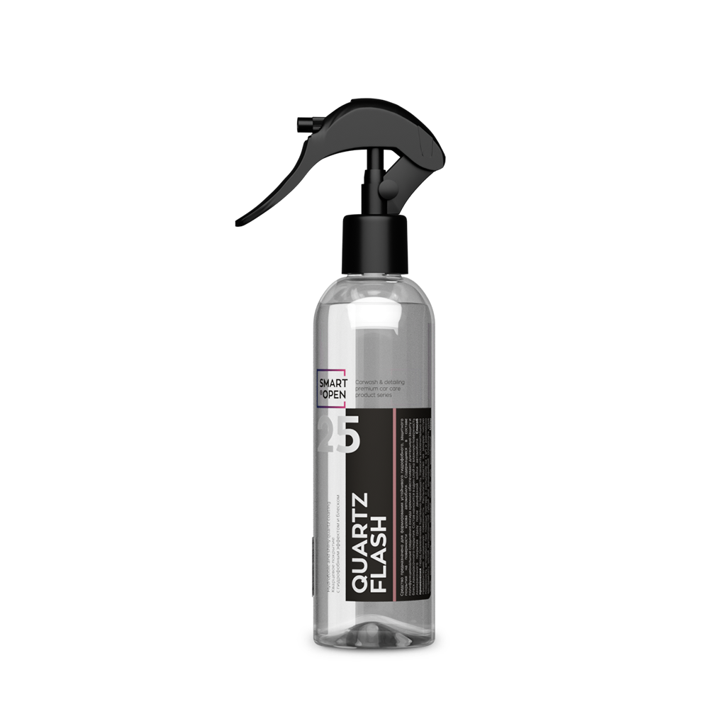 Кварцевое покрытие с гидрофобным эффектом и блеском SMART QUARTZ FLASH 25 (0,25л)