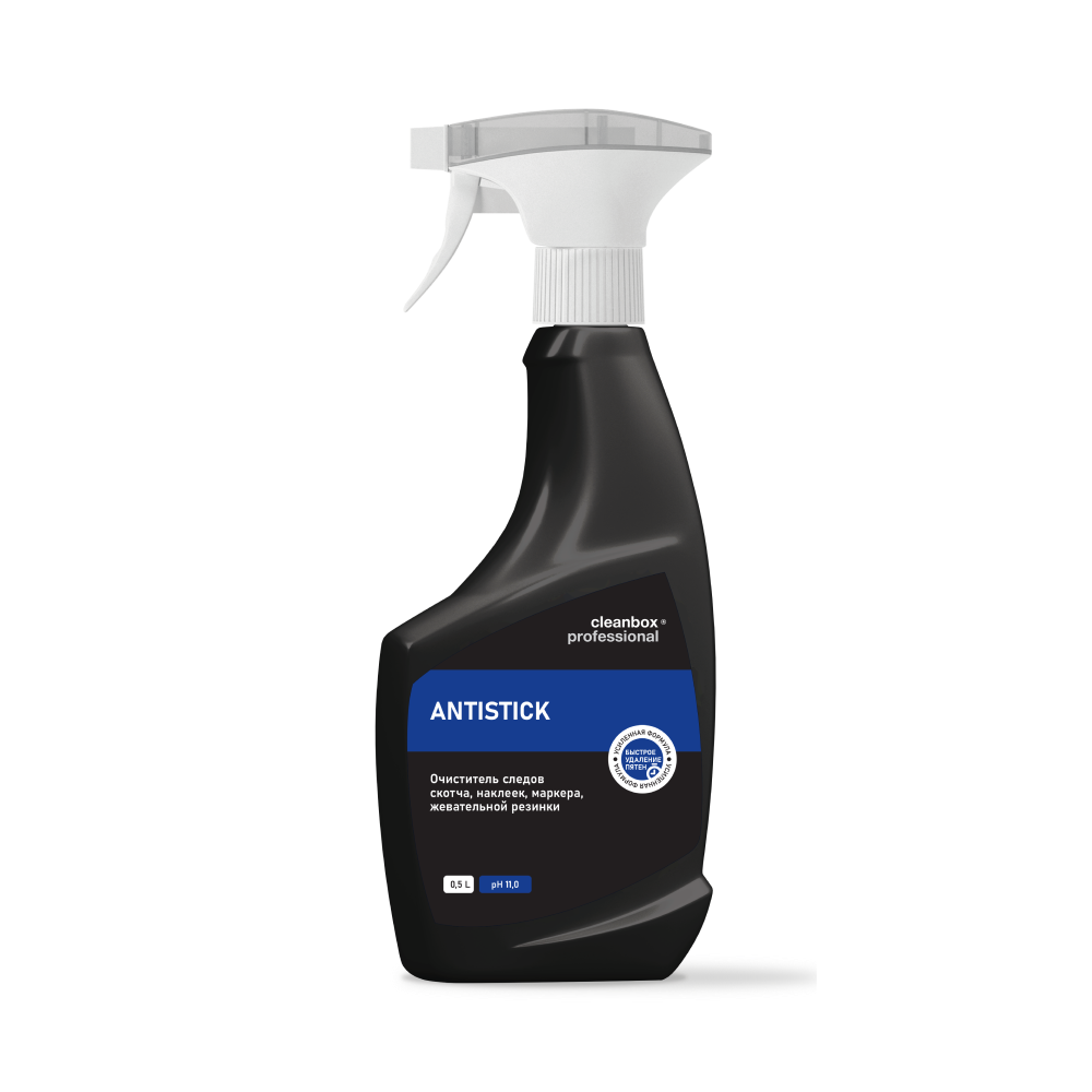 Очиститель от следов скотча, наклеек, маркера, жевательной резинки CleanBox Professional ANTISTICK (0,5л)