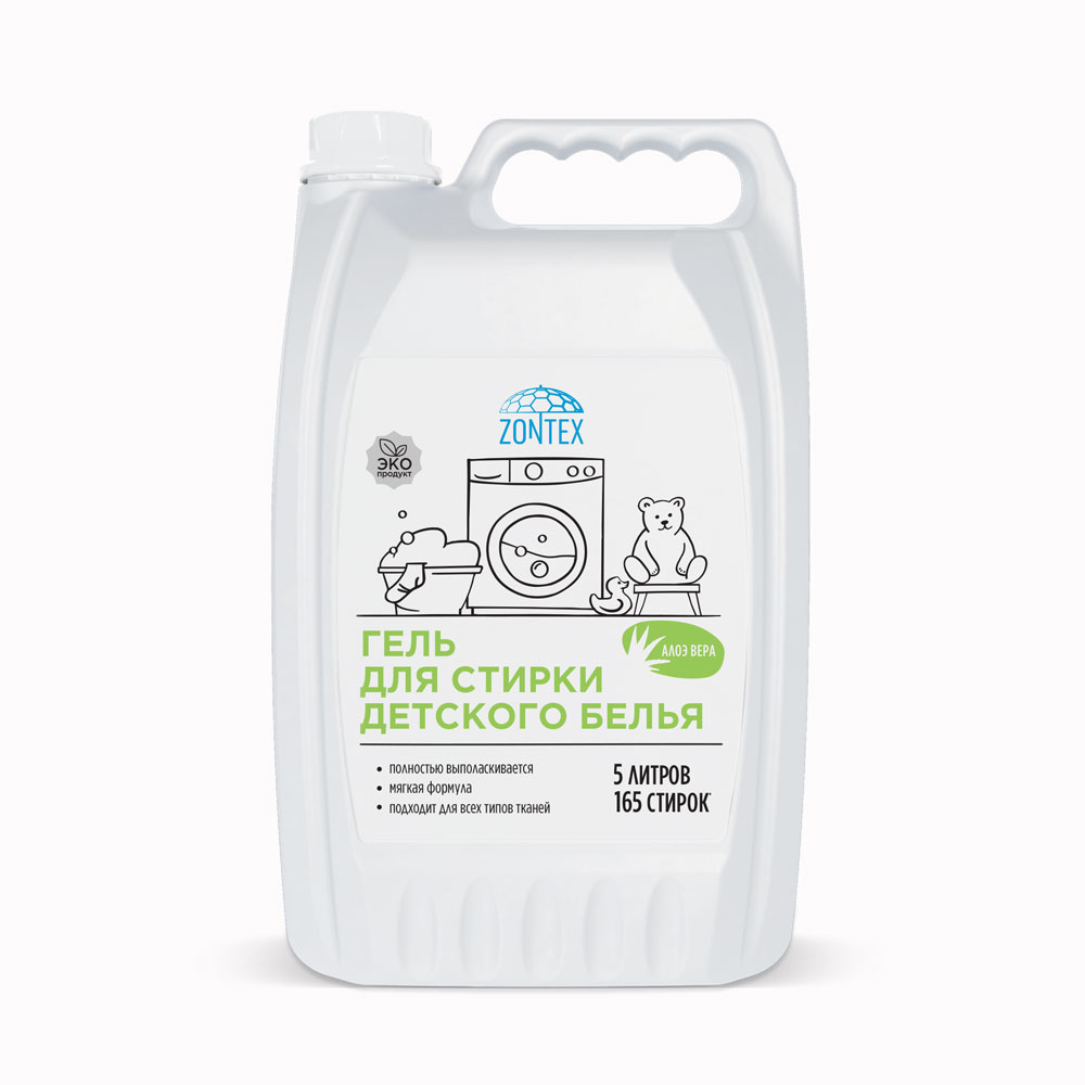 Гель для стирки детского белья Zontex (5л) Алоэ Вера