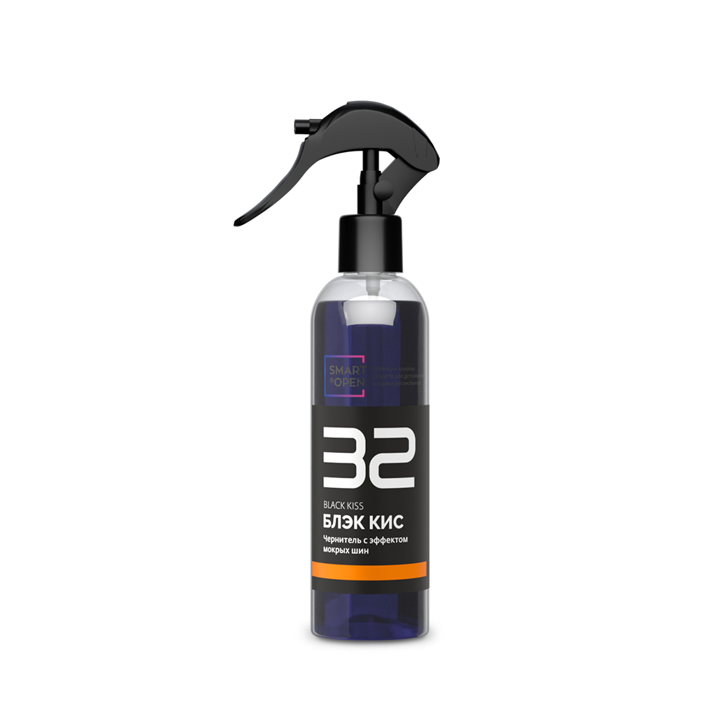 Чернитель с эффектом мокрых шин SMART BLACK KISS 32 (0,25л)