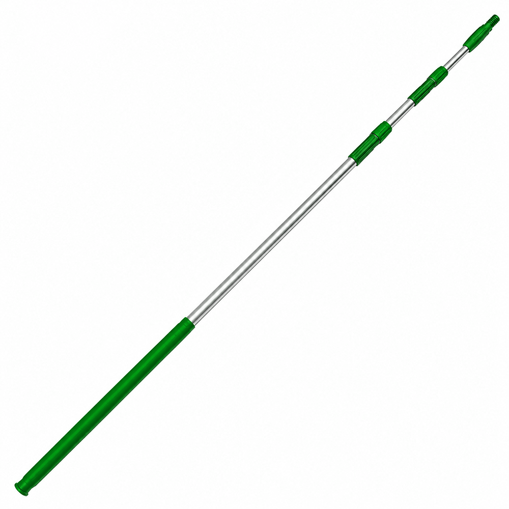 Рукоятка телескопическая алюминиевая, 2400-5000*40, зеленая