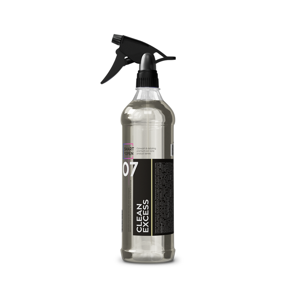 Деликатный очиститель битума, смолы и реагентов SMART CLEAN EXCESS 07 (0,5л) триггер