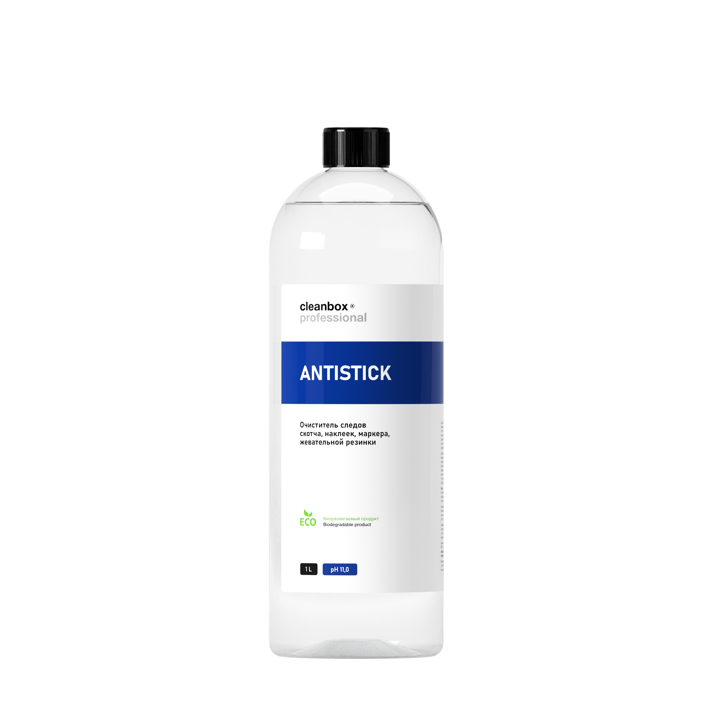 Очиститель от следов скотча, наклеек, маркера, жевательной резинки CleanBox Professional ANTISTICK (1л)