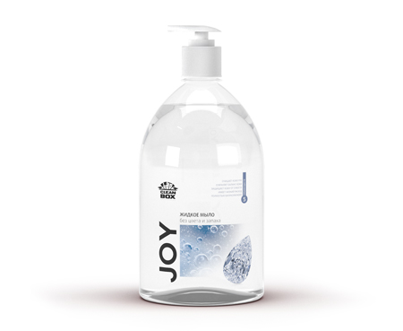 Жидкое мыло эконом CleanBox Joy (1кг/1л) пэт тара, Без цвета и запаха