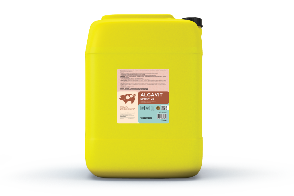 Средство для антисептической обработки сосков и вульвы Vortex ALGAVIT SPRAY 25 (20кг) продукт для свиноводства
