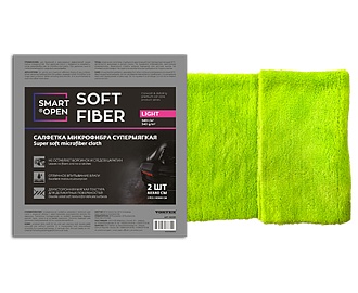 Салфетка микрофибра супермягкая Soft Fiber Light 40x40 (2шт.)